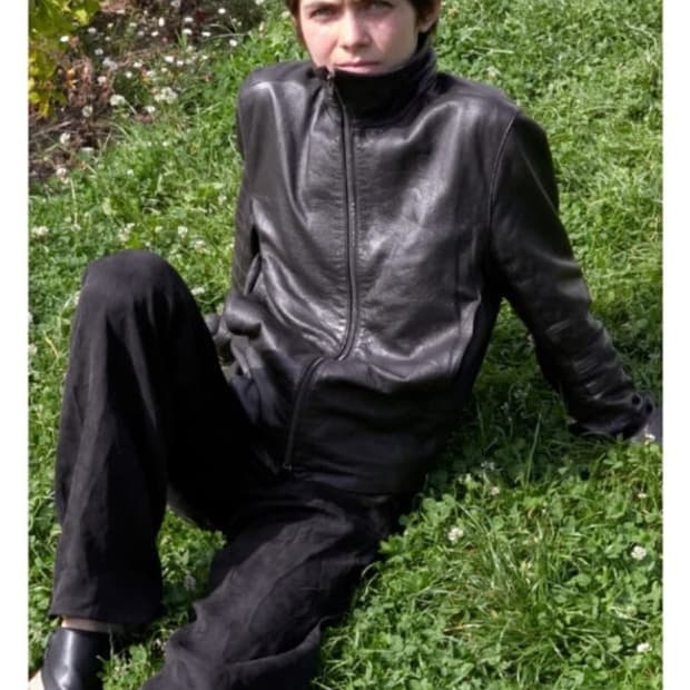 머듈 레더자켓 3사이즈 브라운