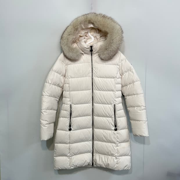 코오롱 여성 구스다운 롱패딩 95 아이보리