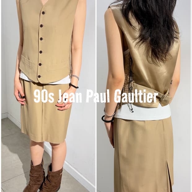 90s Jean Paul Gaultier 아카이브 베스트 스커트 셋업