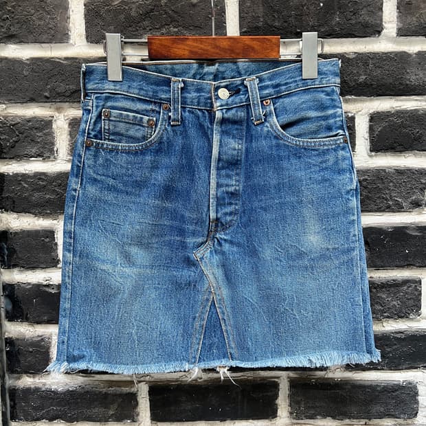 80s levis 501 데님 스커트