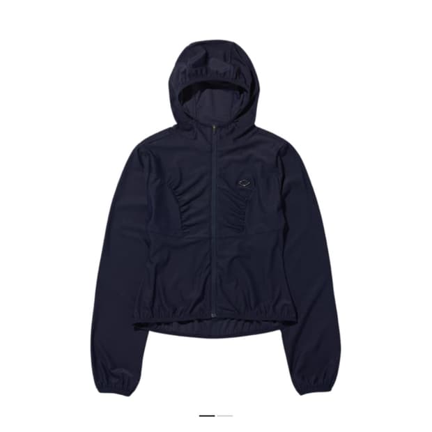 미스치프 후드 와플 집업 네이비 M