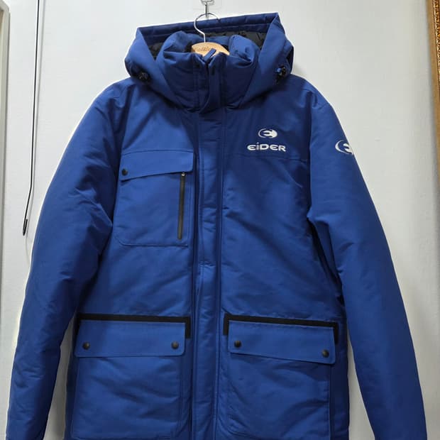 아이더 블루 패딩 점퍼 L 라지