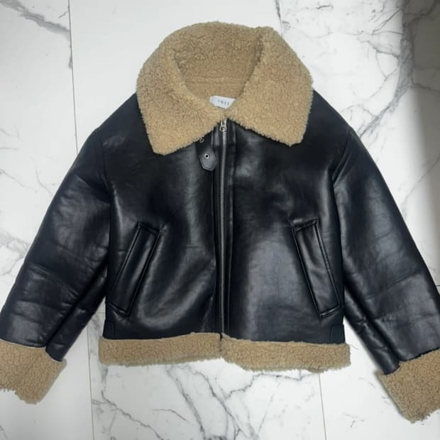 Twee 무스탕 블랙