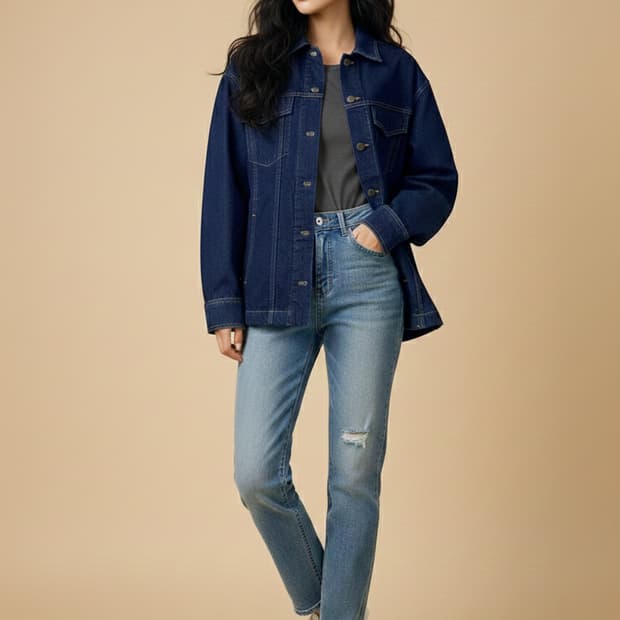자라 클래식 데님 트러커 자켓