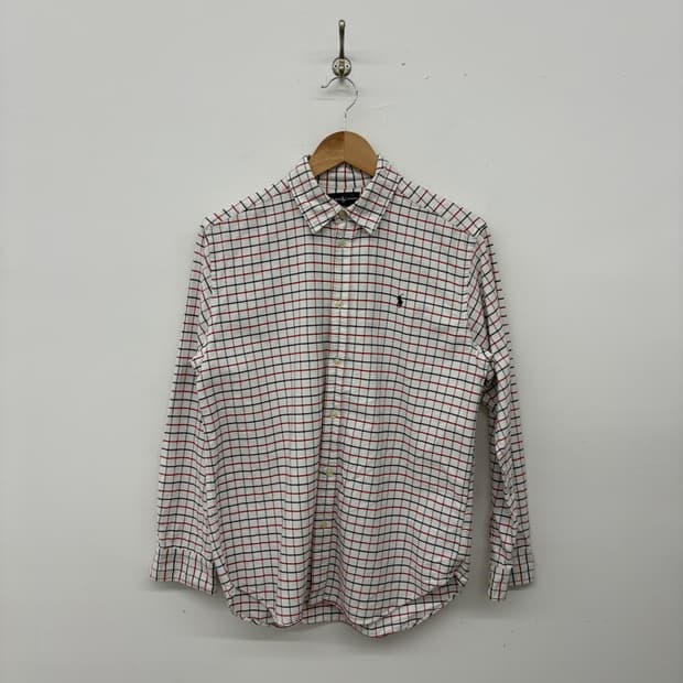 폴로 랄프로렌 체크 긴팔 셔츠 남성 L