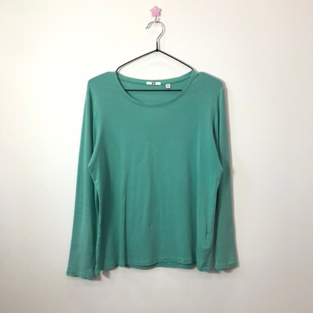 'UNIQLO' Mint Long Sleeve T-Shirt