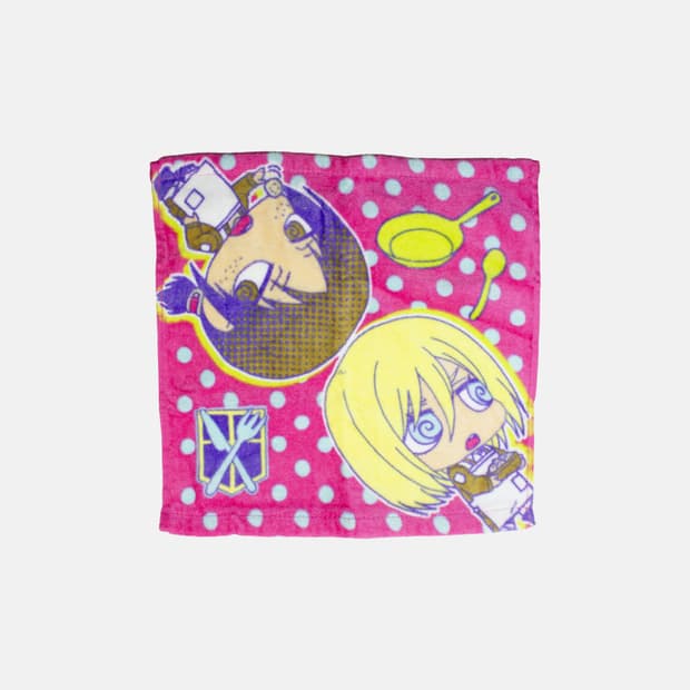 진격의 거인 SD 캐릭터 핸드타월 유미르&크리스타