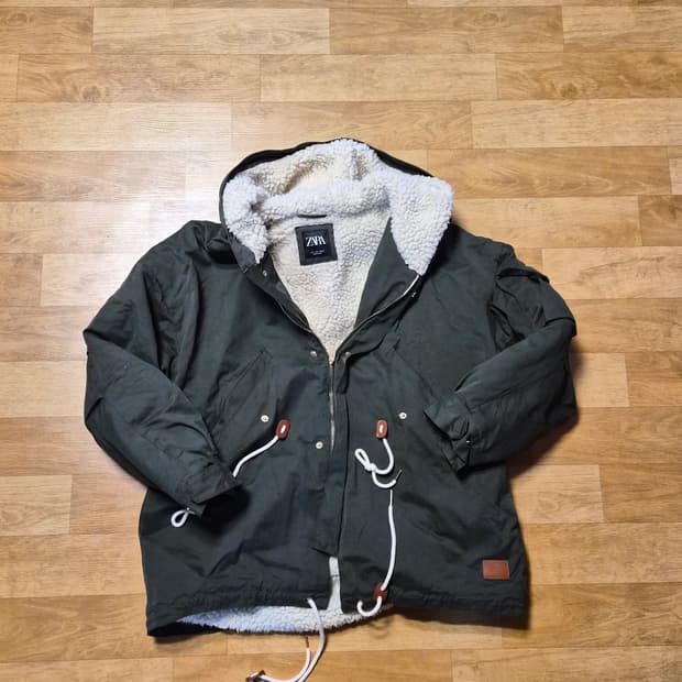 자라 퍼 점퍼 자켓 L