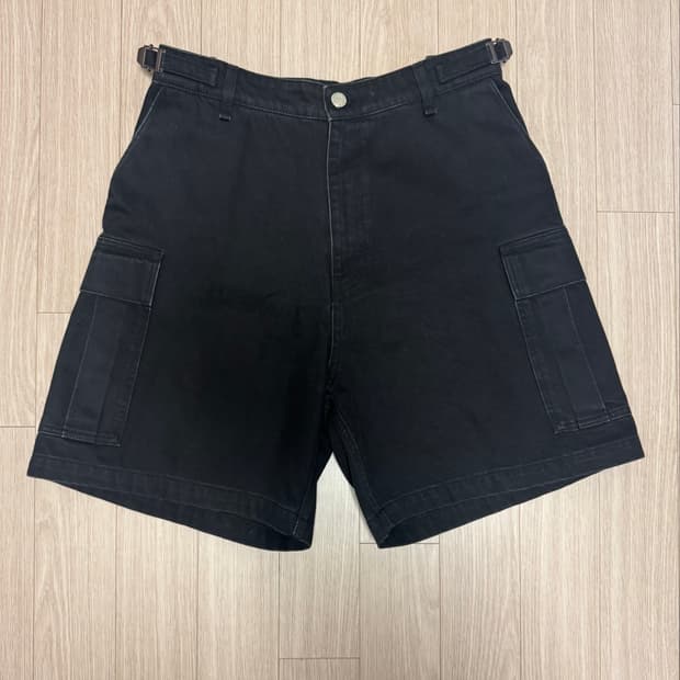 베트멍 Vetements 블랙 카고 데님쇼츠 S / 30