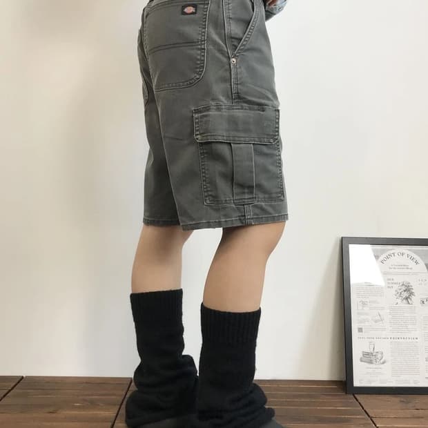 Dickies Cargo Work Shorts Grey