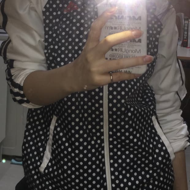 아디다스 도트 바람막이