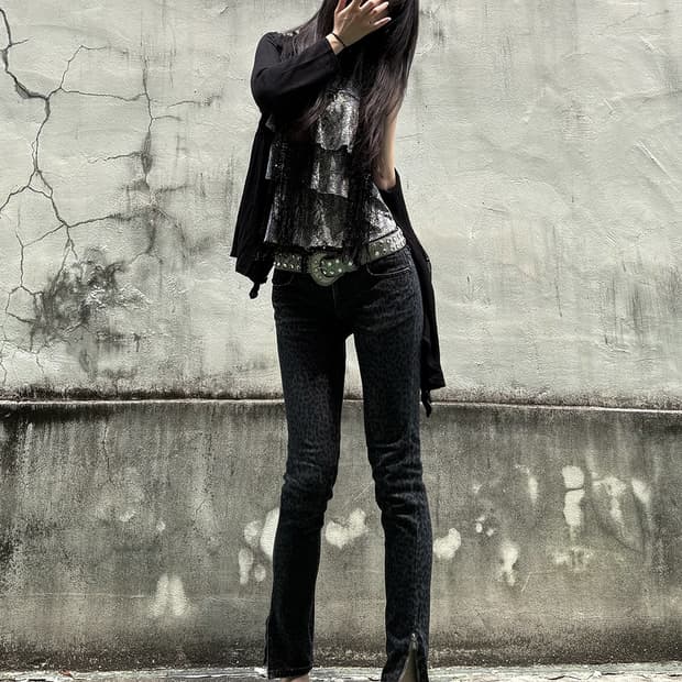 Grunge Snake Print Cami Sleeveless