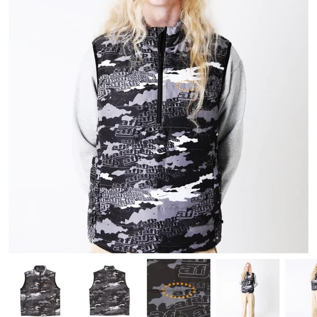 afb 카모 풀오버 베스트