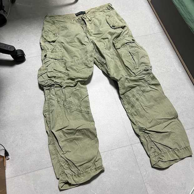 [36] 00s 폴로 랄프로렌 카키 카고 팬츠