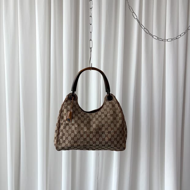 구찌 00s GG 뱀부 핸들 호보백