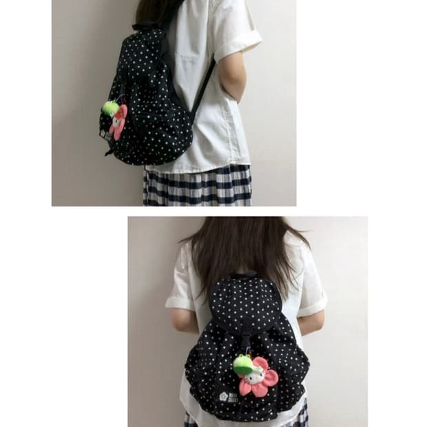 mary quant 메리퀀트 별 무늬 백팩