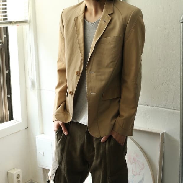 준야 와타나베 베이지 블레이저 자켓