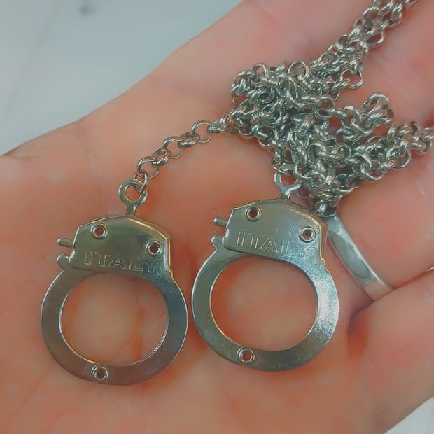 빈티지 ITALY 미니 수갑체인