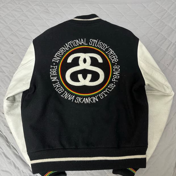 스투시 2008 ist 바시티자켓 