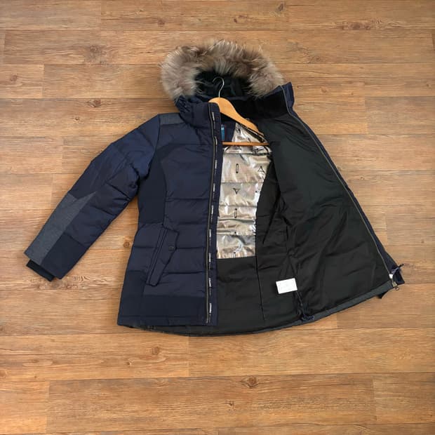 쉐펠 아웃도어 여성 95 다운 패딩 점퍼 라쿤 후드 모자 