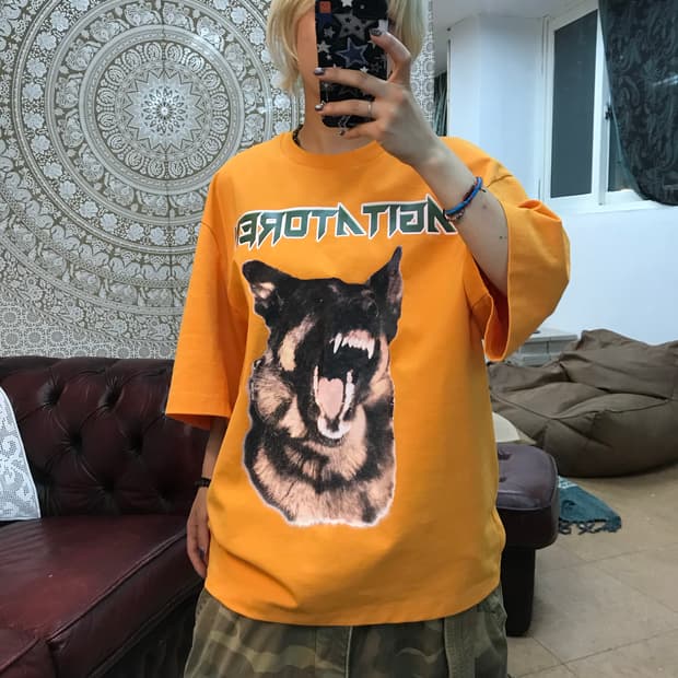 시스템 한섬 프린팅 반팔 티