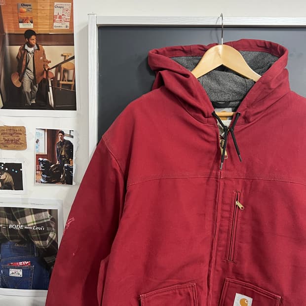 Carhartt 칼하트 C68 DKR 버건디 액티브 자켓