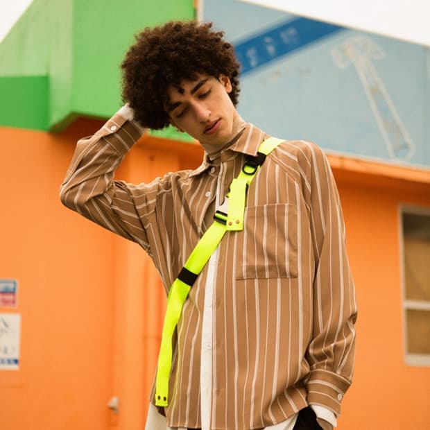 앤더슨벨 그레이엄 더블 레이어드 스트라이프 셔츠 M사이즈