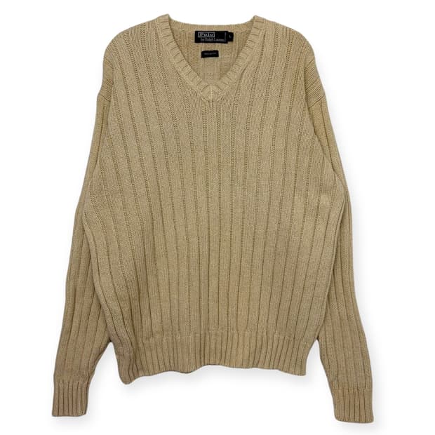 폴로 랄프로렌 브이넥 니트 티셔츠