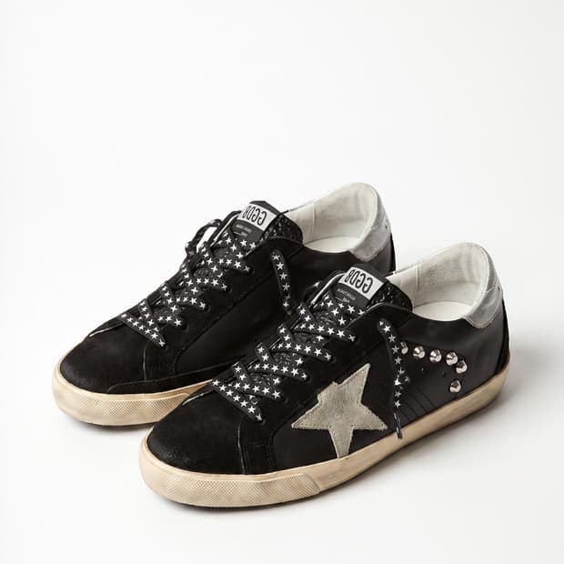골든구스 슈퍼스타 블랙 스터드 스니커즈 240(36)