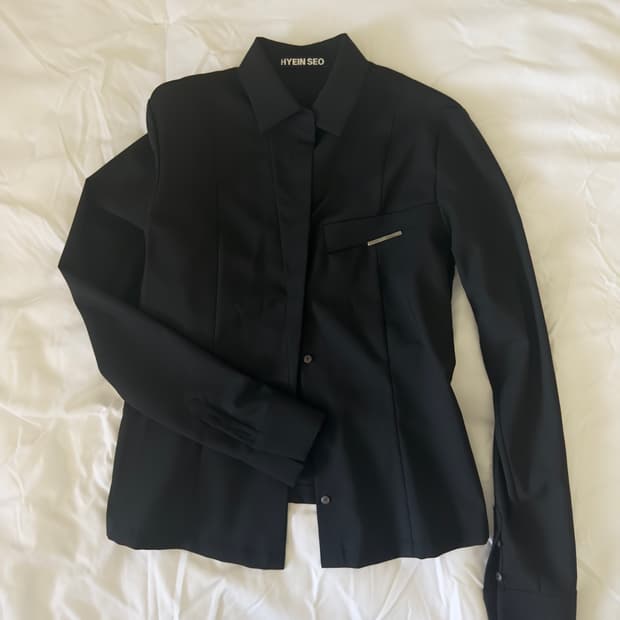 (2) hyein seo slim wool shirts