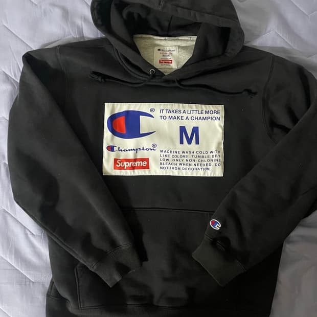 챔피언 슈프림 18FW 후드티
