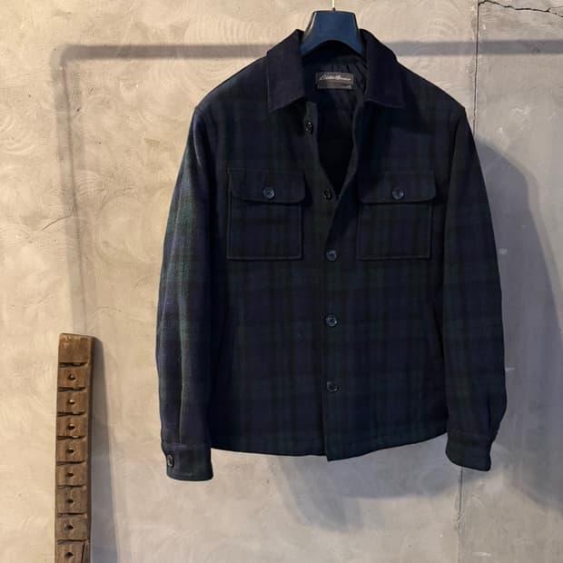 에디바우어 블랙와치 아웃도어셔츠 남성100-105