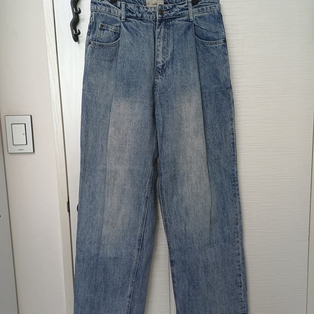 비긴202 원턱 와이드 데님팬츠 중청