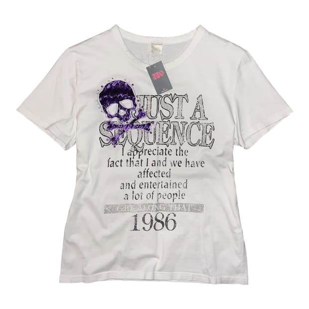 해골 레이스 큐빅 프린팅 반팔티 키치갸루펑크y2k