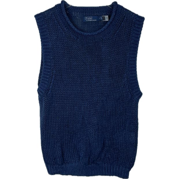 [M] 폴로 랄프로렌 린넨 코튼 블랜드 니트 베스트 조끼 QR 인증