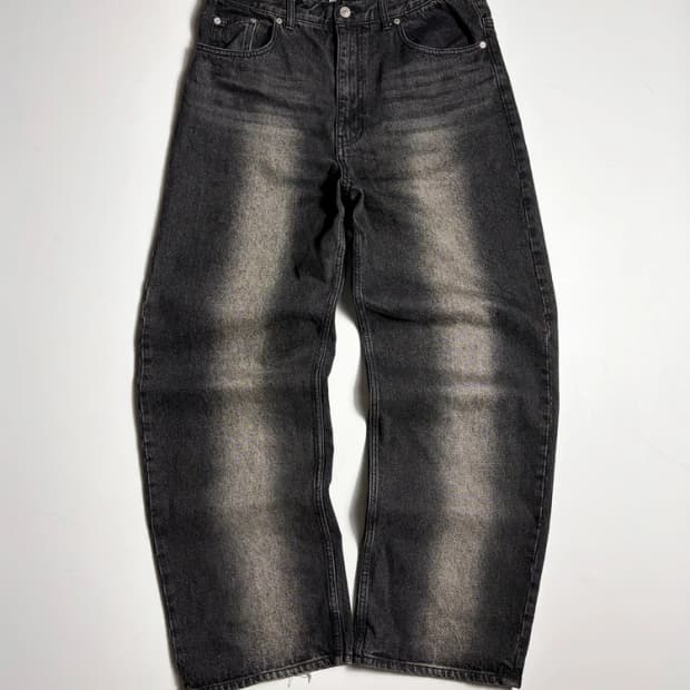 세터 SATUR 24SS 브루클린 뉴트로 와이드 워시드 데님팬츠R2057