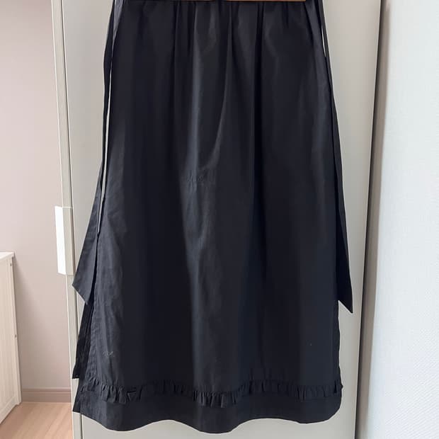 블랙 레이어드 스커트