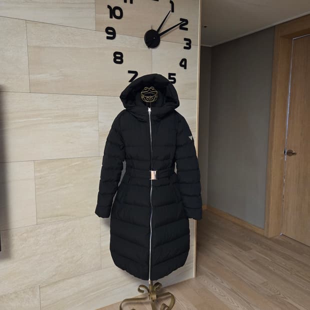 [XL] GUESS 게스 밸트 여성 덕다운 롱패딩