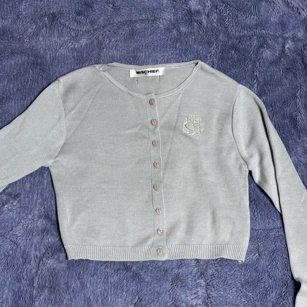 미스치프 크롭 가디건