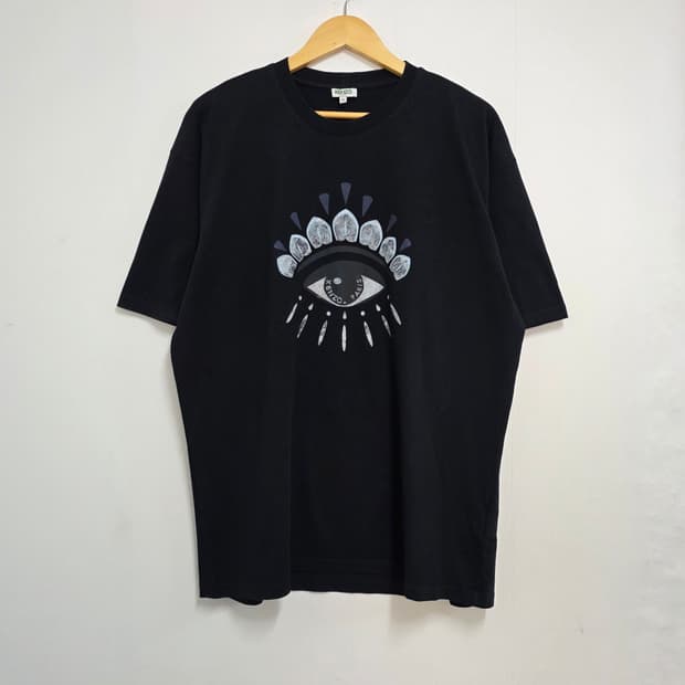 XL) KENZO 겐조 빅아이 반팔티셔츠 블랙