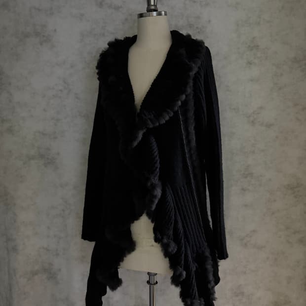 Punk fur cardigan