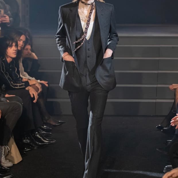 [박보검님 착용] 셀린느 23AW 라인스톤 스트라이프 자켓