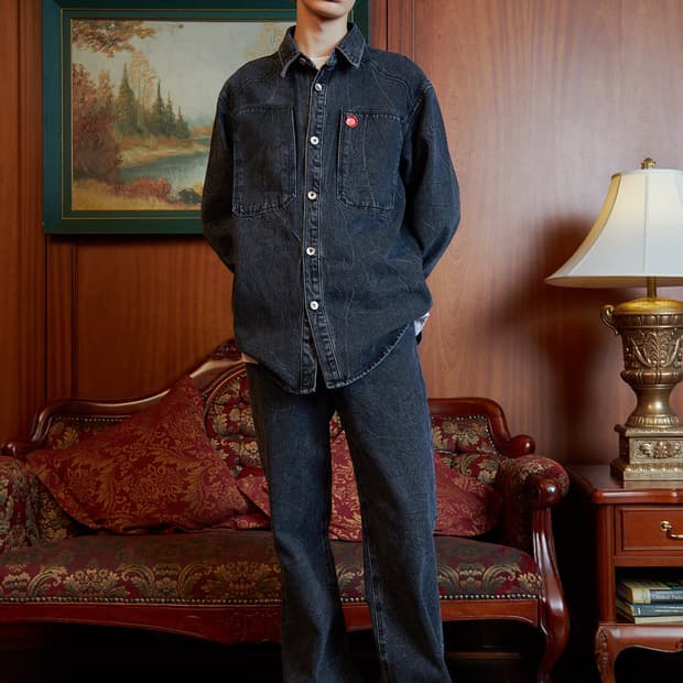 stu offlce 21 fall 크리즈 데님 셔츠