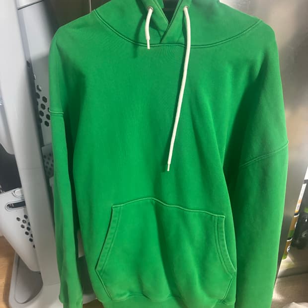 소버먼트 솔리드 후드 레이싱 그린 m