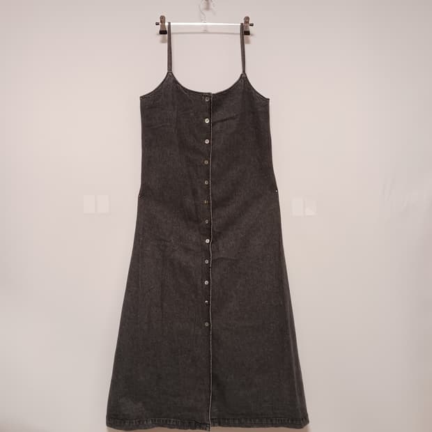 데님 끈나시 원피스
