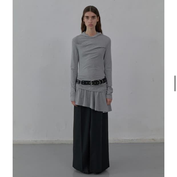 엘씨디씨 티엠 hooded jersey dress