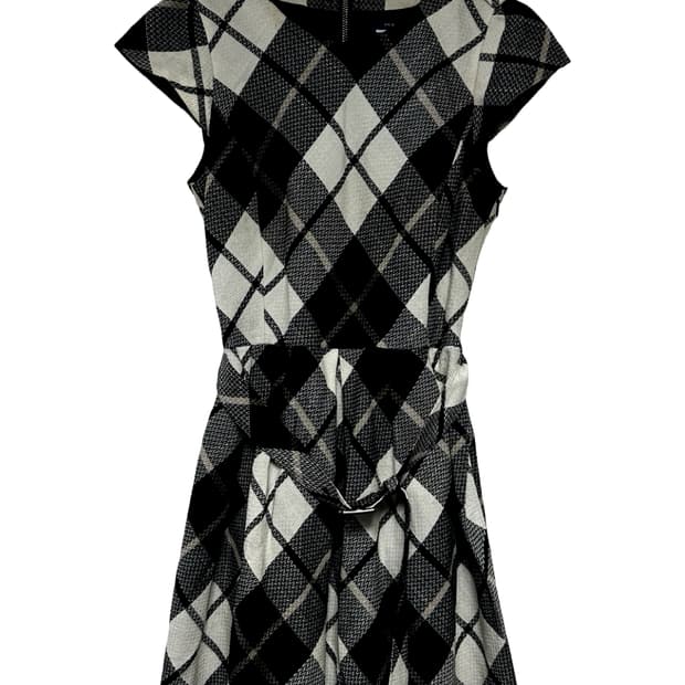 버버리 블루라벨 체크 원피스