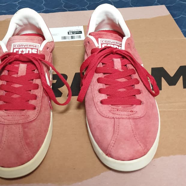 컨버스 CONS 스타플레이어 스웨이드 빈티지레드 스니커즈 (250)