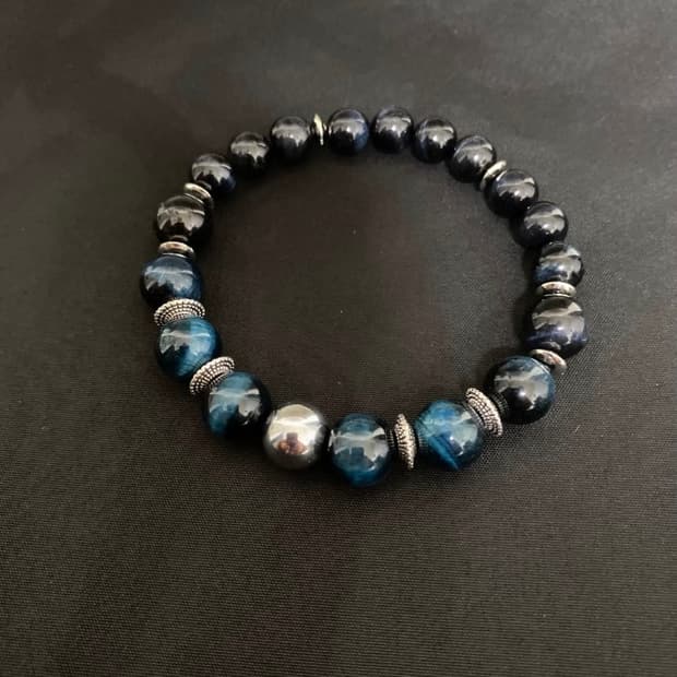 다크 블루 호안석 팔찌