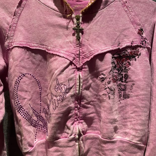 LGB Hysteric Glamour crop hood zip up os